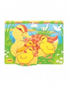 Dėlionė medinė, Ančiukai, 6...