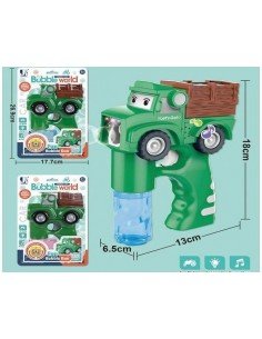 Ginklas su muilo burbulais...