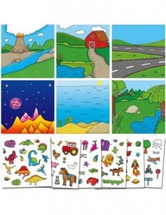 Rinkinys su lipdukais... 2