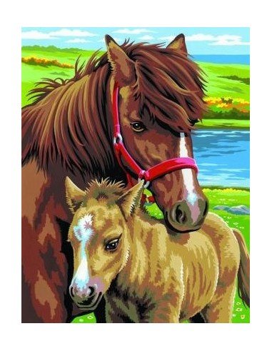 Rinkinys piešimui JUNIOR PAIRS arkliai