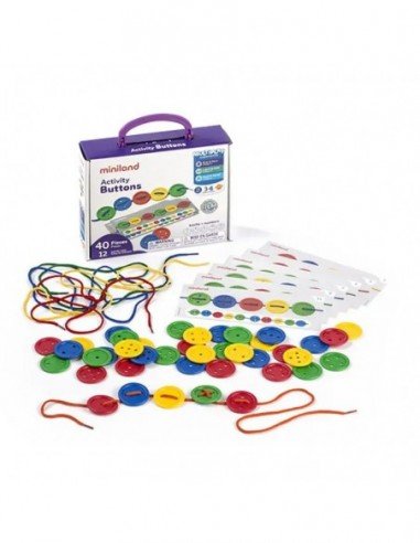 Rinkinys ACTIVITY BUTTONS, 40 det.