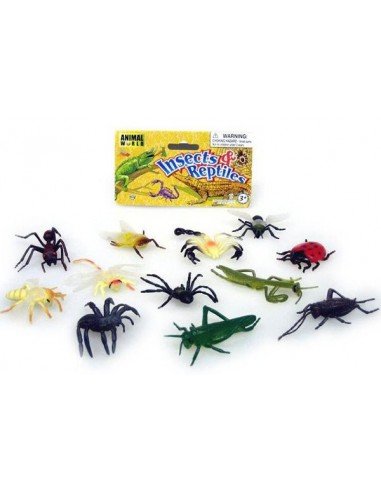 Rinkinys Vabzdžiai, 4-7 cm, 12 vnt.