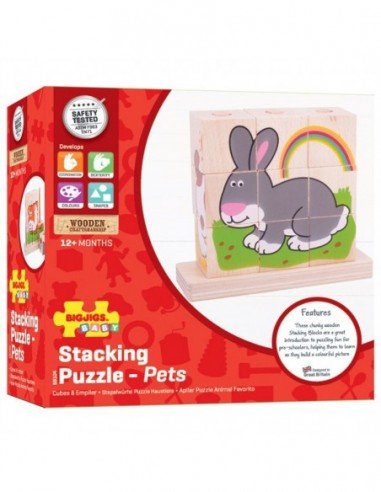 Medinės kaladėlės-dėlionė su stovu...