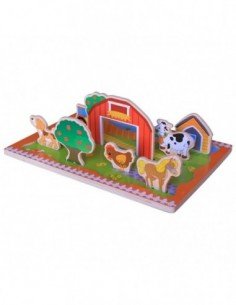 Dėlionė medinė erdvinė...