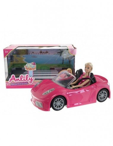 Lėlė 29cm su mašina 36cm