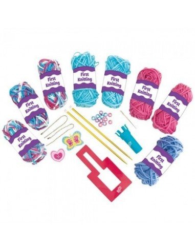 Rinkinys FIRST KNITTING nuo 6m., Galt