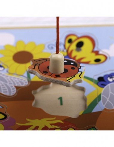 Magnetinė medinė žvejyba Vabždžiukai,...