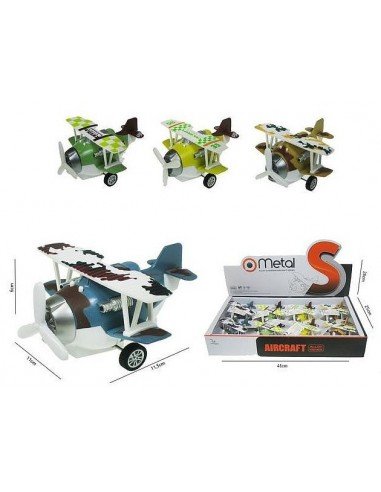 Lektuvas metalinis 11.5 cm su šviesa...