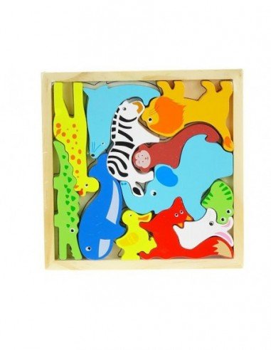 Dėlionė-galvosukis medinė Afrikos...