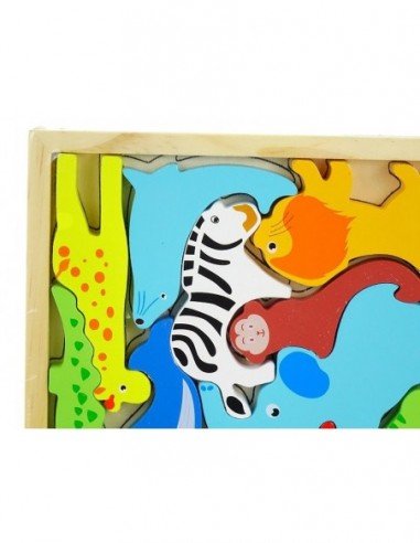 Dėlionė-galvosukis medinė Afrikos...