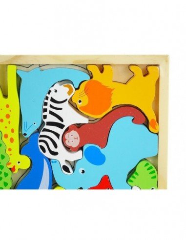 Dėlionė-galvosukis medinė Afrikos...