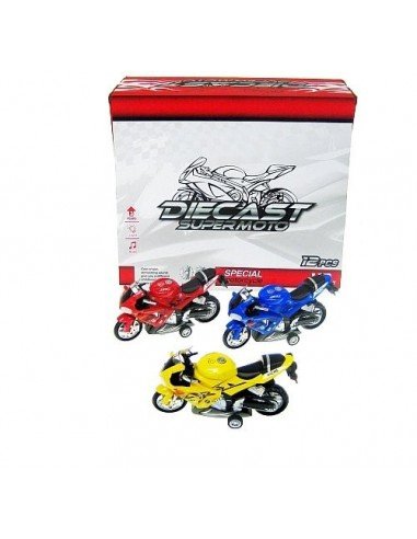 Motociklas metalinis 17cm su šviesa...