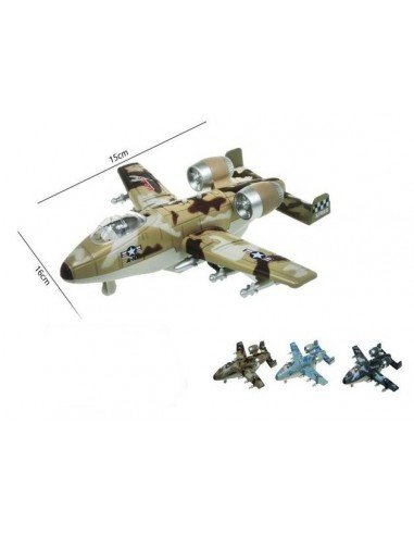 Lektuvas metalinis 15cm Fighter