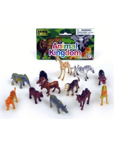 Laukiniai žvėrys 12 vnt., 5-6cm