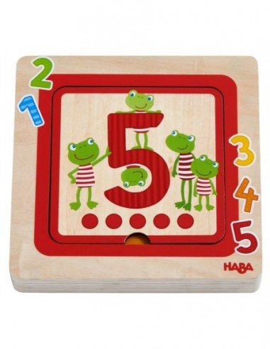 Medinė dėlionė SKAIČIAI, 12 mėn.+