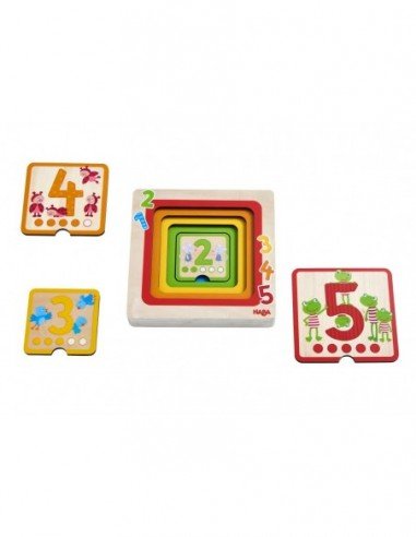 Medinė dėlionė SKAIČIAI, 12 mėn.+