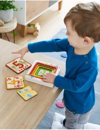 Medinė dėlionė SKAIČIAI, 12 mėn.+