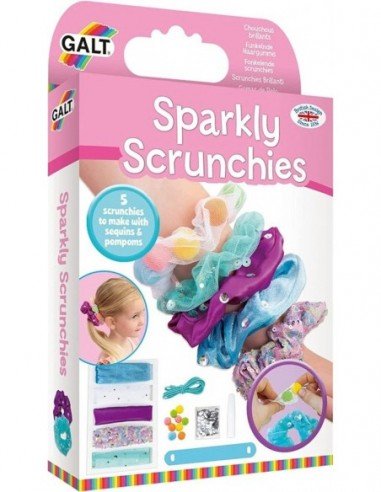 Rinkinys SPARKLY SCRUNCHIES, 5m.+, Galt