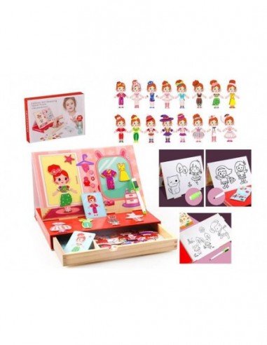 Rinkinys magnetinis Mada CARTOON GIRL...