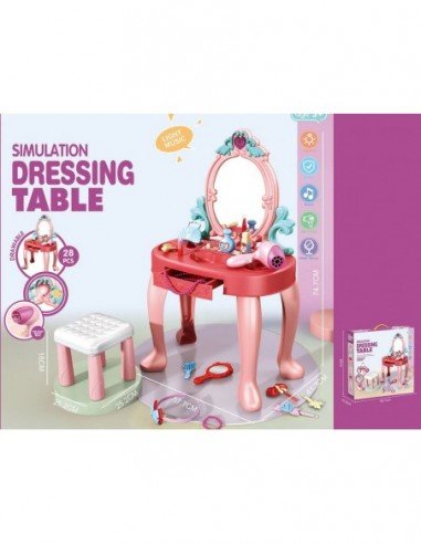 Kosmetinis staliukas su kėdute, su...
