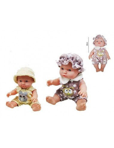 Lėlė kūdikis 26 cm su garsais, 2m.+