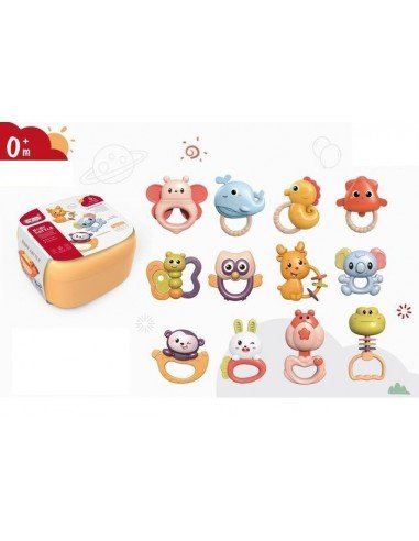 Barškučių-kramtukų rinkinys, 12 vnt.,...