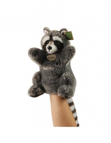 Pliušinis meškėnas ant rankos 28cm