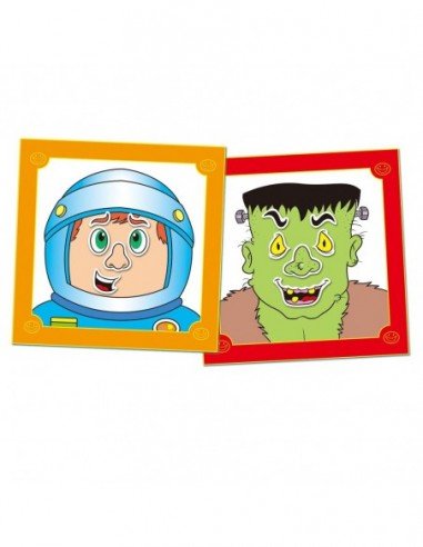 Knygutė FUNNY FACES su daugkartinio...