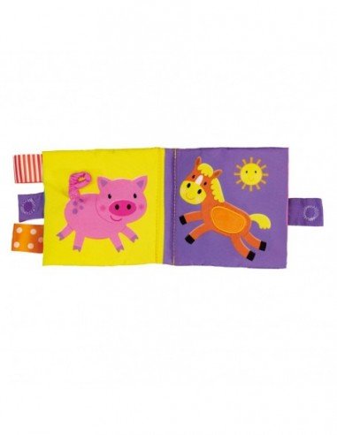 Knygutė minkšta sensorinė Ferma, 0...