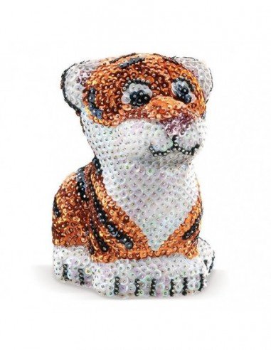 Rinkinys kūrybai 3D SEQUIN ART tigriukas
