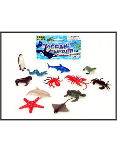 Rinkinys jūros gyvūnai, 12vnt.