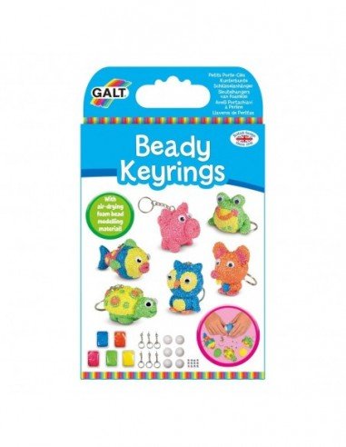 Rinkinys BEADY KEYRINGS, 6m.+, Galt