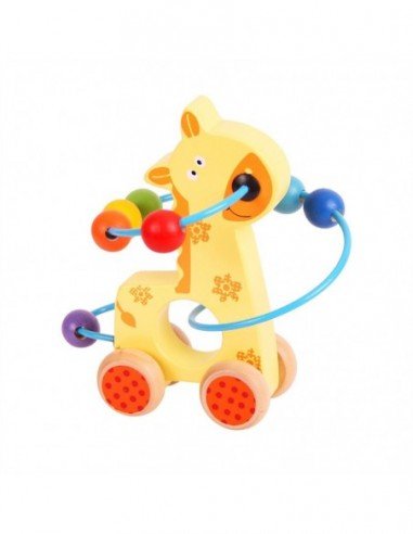 Medinė žirafa su varstymu,...