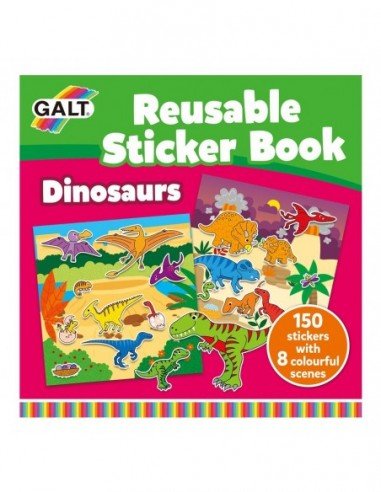 Knygutė Dinozaurai su daugkartinio...