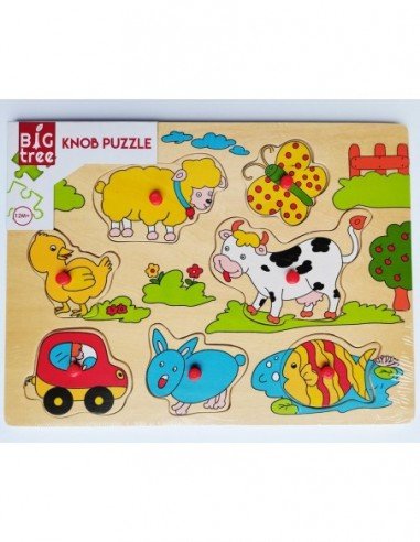 Dėlionė medinė 7-10 det.,...