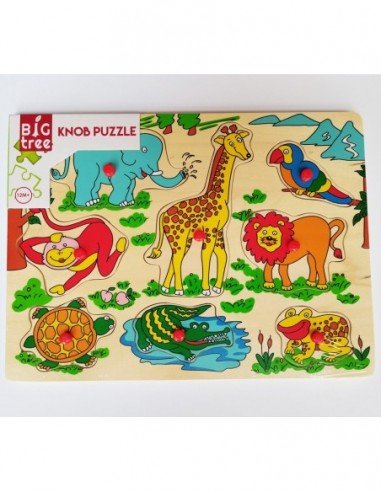 Dėlionė medinė 7-10 det.,...