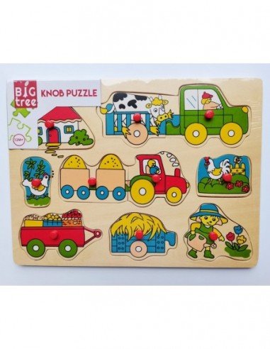 Dėlionė medinė 7-10 det.,...