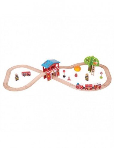 Rinkinys medinis  Traukinys su...