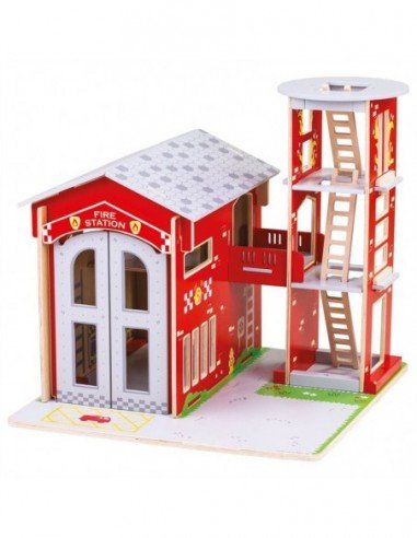 Medinė gaisrininkų stotis,...