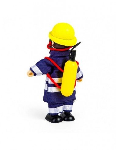 Medinės figūrėlės Gaisrininkai, 4vnt.