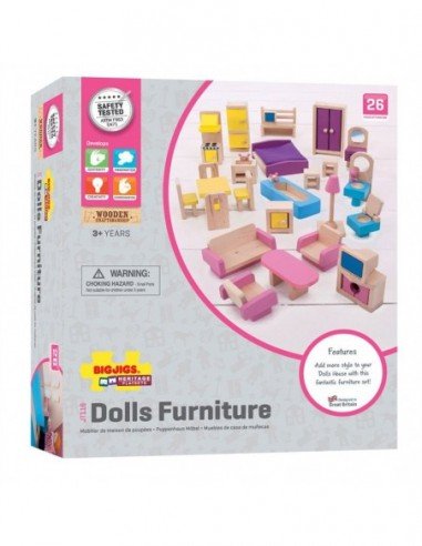 Medinių baldų rinkinys, 26 det.