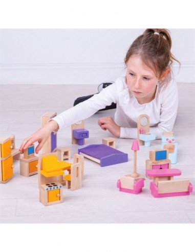 Medinių baldų rinkinys, 26 det.