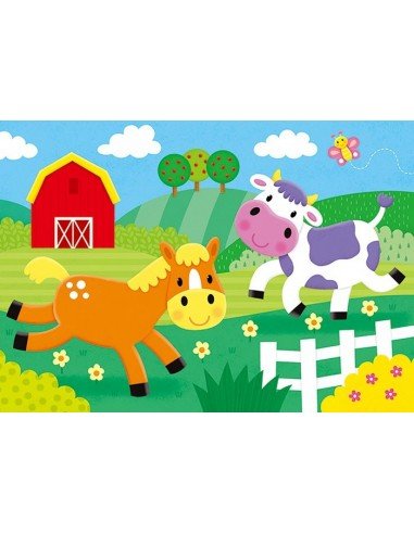 Dėlionė 4 in1  Žvėrys, 2,3,4,5 det.,...