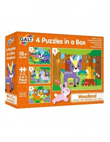 Dėlionė 4 in1  Miškas, 2,3,4,5 det.,...