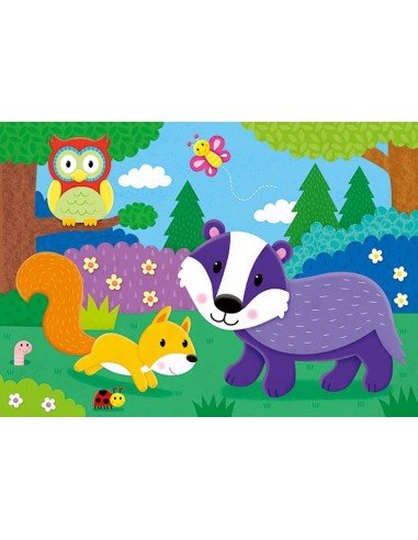 Dėlionė 4 in1  Miškas, 2,3,4,5 det.,...