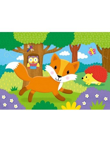 Dėlionė 4 in1  Miškas, 2,3,4,5 det.,...