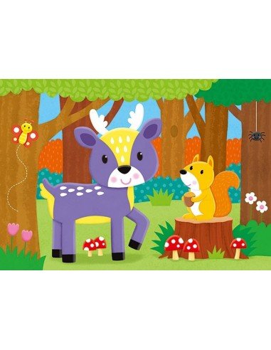 Dėlionė 4 in1  Miškas, 2,3,4,5 det.,...