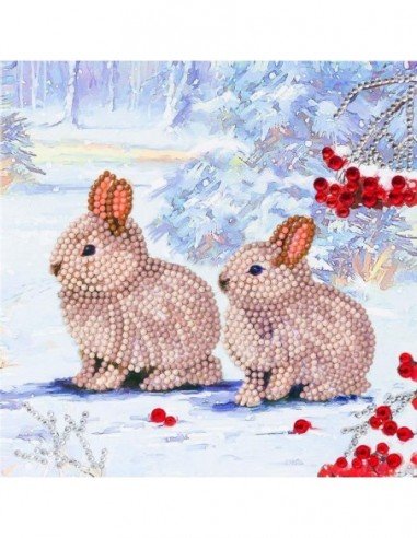 Rinkinys CRYSTAL ART Zuikučiai, 8m.+,...