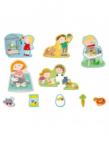 Dėlionė 5 in 1, 2,3,4 det. Kaimas Kas...