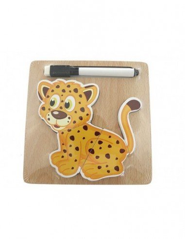 Dėlionė medinė magnėtinė 4 det., su...